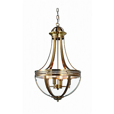 Подвесная люстра Capitol KM0287P-4 antique brass