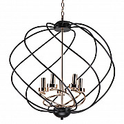 Подвесная люстра IMEX MD.0703-5-P BK+FGD