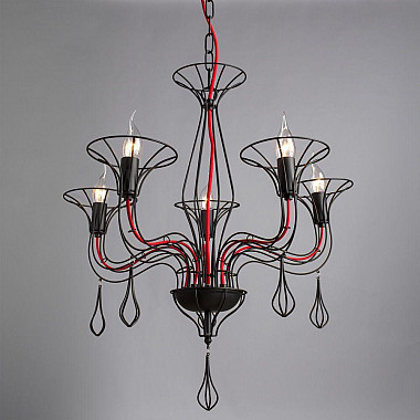 Подвесная люстра Arte Lamp Artefact A3225LM-5BK