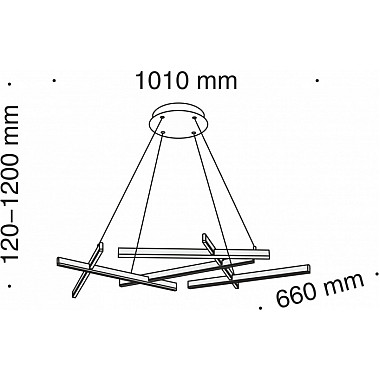 Подвесная люстра Line MOD016PL-L75B