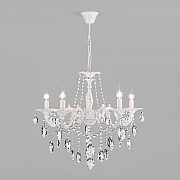 Подвесная люстра Veletta 10108/5 белый/прозрачный хрусталь Strotskis