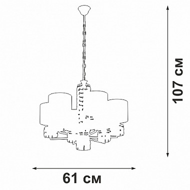 Подвесная люстра V1855-9/6