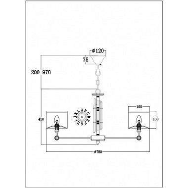 Подвесная люстра Alloro MOD088PL-08BS
