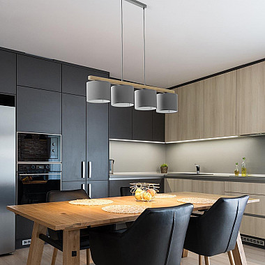 Подвесная люстра 055956 TK Lighting 3271 Troy Gray