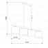 Подвесная люстра 055956 TK Lighting 3271 Troy Gray