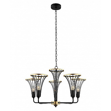 Подвесная люстра Lumien Hall Ивес 4017/5P-BK-GD