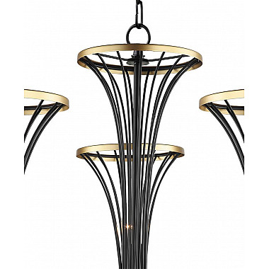 Подвесная люстра Lumien Hall Ивес 4017/5P-BK-GD