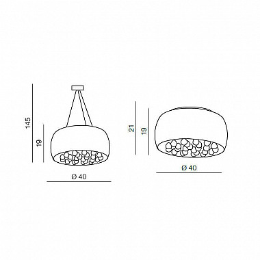 Подвесная люстра Azzardo Caldo 40 AZ1002