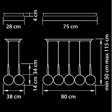 Подвесная люстра Lightstar Simple Light 803080