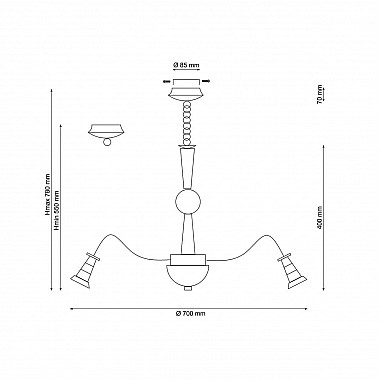 Подвесная люстра Lucia Tucci Natura 071.8 LED