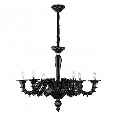 Подвесная люстра Ideal Lux Ca Rezzonico SP6 Nero 007724