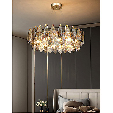Подвесная люстра D8011P D8011P/R-800 gold/smoky