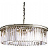 Подвесная люстра 1920s Odeon KR0387P-10B chrome/clear