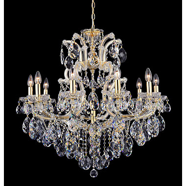 Подвесная люстра Crystal Lux Isabel SP11 Gold/Transparent