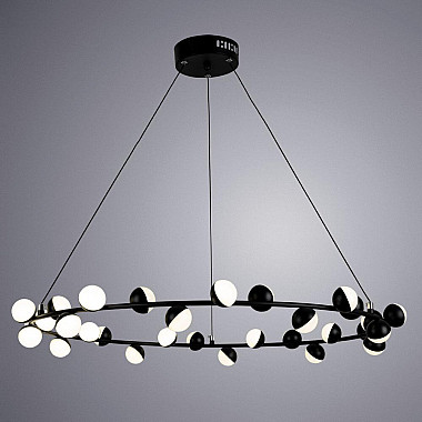 Подвесная светодиодная люстра Arte Lamp Dexter A3619SP-30BK
