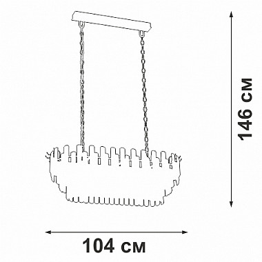 Подвесная люстра V53440-8/19