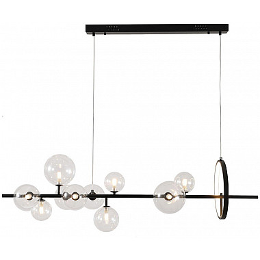 Подвесная люстра Art Deco Bubble KG1233P-10 black/clear