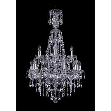 Подвесная люстра 1415 1415/10+5/200/XL-97/2d Ni