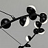 Подвесная светодиодная люстра Arte Lamp Dexter A3619SP-30BK