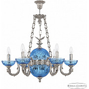 Подвесная люстра Florence 71003P/6/175 Ni P Aquamarine/M-1G FE1S