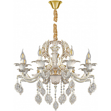 Подвесная люстра CLEOPATRA CLEOPATRA SP8 WH+GL