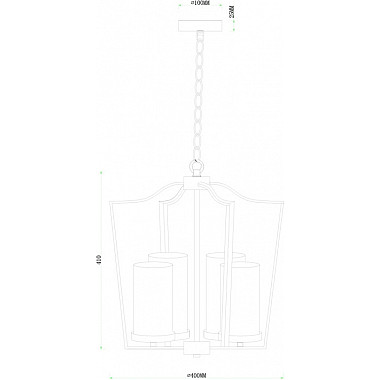 Подвесная люстра Nuvola A7017SP-4BK