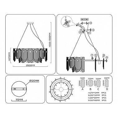 Подвесная люстра High Light LH31203
