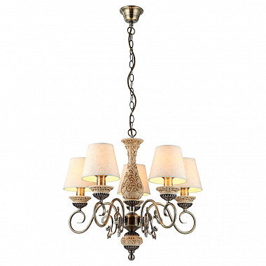 Подвесная люстра Arte Lamp Ivory A9070LM-5AB