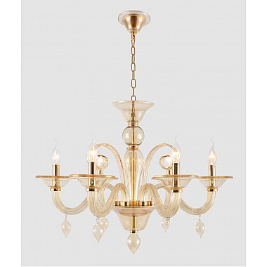 Подвесная люстра Crystal Lux Caetano SP-PL6 Amber