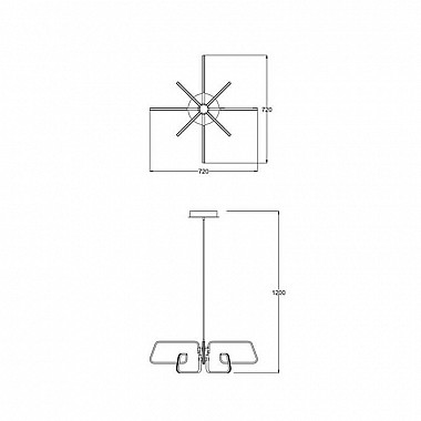 Подвесная светодиодная люстра Zumaline Ascona L180301-8C