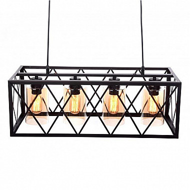 Подвесная люстра Lumina Deco Nortis LDP 11535-4 BK