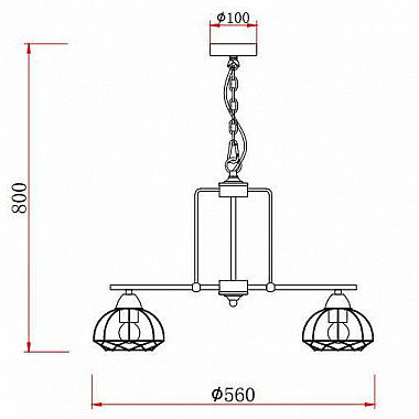 Подвесная люстра Rivoli Gekuba 5064-205 Б0047372