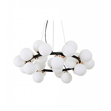 Подвесная люстра Lumina Deco Marsiada LDP 6033-25 BK+GD