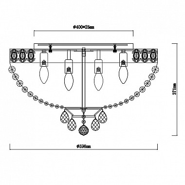 Подвесная люстра Rivoli Vittoria 1014-109 Б0037795