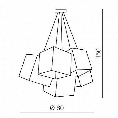 Подвесная люстра Azzardo Tora AZ1025