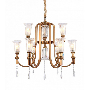 Подвесная люстра Lumina Deco Rionella LDP 8041-6+3 S.GD