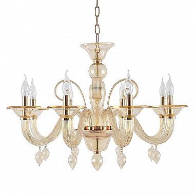 Подвесная люстра Crystal Lux Caetano SP-PL8 Amber