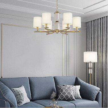 Подвесная люстра Caprera 60146/6 латунь Smart