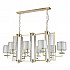 Подвесная люстра Crystal Lux Nicolas SP8 L1000 Gold/White