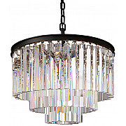 Подвесная люстра 1920s Odeon KR0387P-6 black/clear