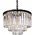 Подвесная люстра 1920s Odeon KR0387P-6 black/clear