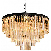 Подвесная люстра 1920s Odeon KR0387P-10A black/amber