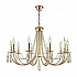 Подвесная люстра Crystal Lux Victoria SP10 Gold/Amber