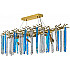 Подвесная люстра Tavenna Gold Tavenna H 1.5.100x40.176 G