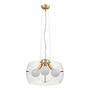 Подвесная люстра Lumina Deco Globo LDP 6018-400 PR+F.GD