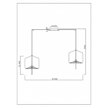 Подвесная люстра Trixie A7084SP-6BK