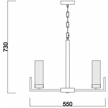Подвесная люстра Adeline FR5214PL-05BS