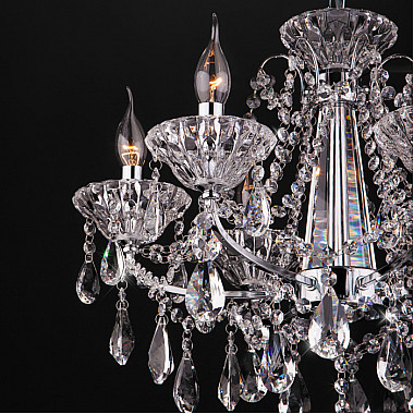 Подвесная люстра 10036 10036/6 хром/прозрачный хрусталь Strotskis