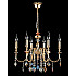 Подвесная люстра Crystal Lux Mercedes SP6 Gold/Color