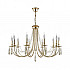 Подвесная люстра Crystal Lux Victoria SP10 Gold/Amber